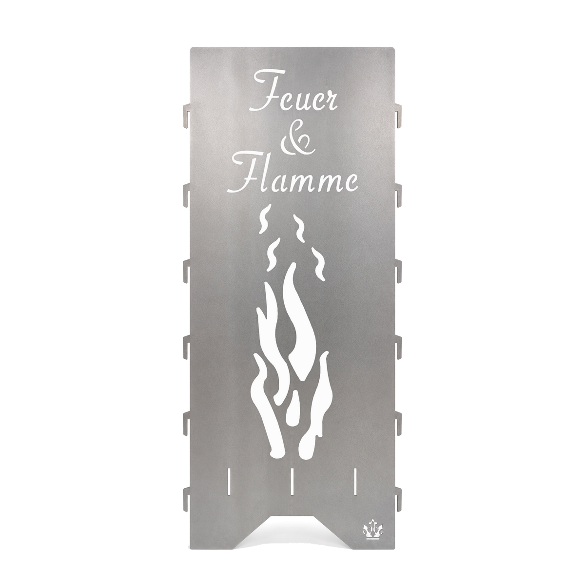 Feuertonne zur Hochzeit mit Feuer & Flamme und Tauben personalisiert