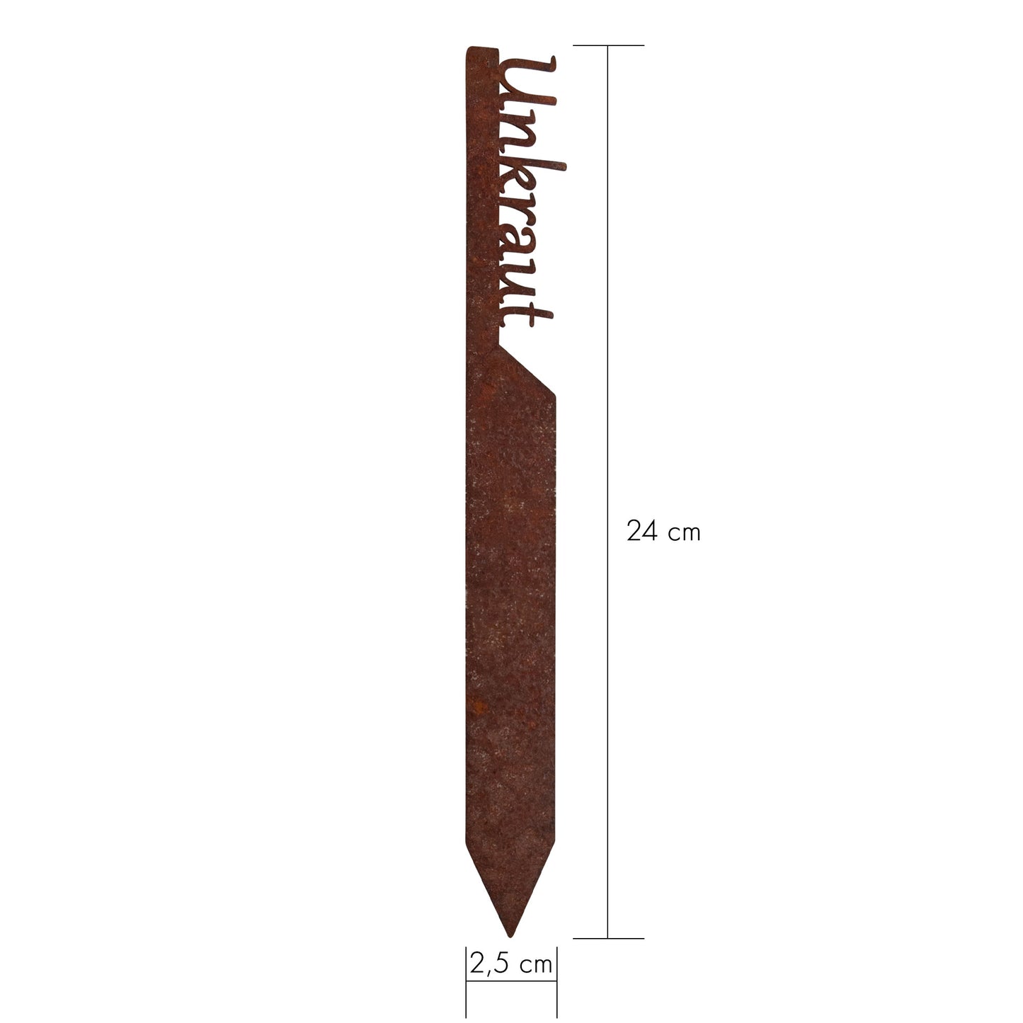 Pflanzenstecker „Unkraut“ | Wetterfester Gemüsestecker für Garten und Beet