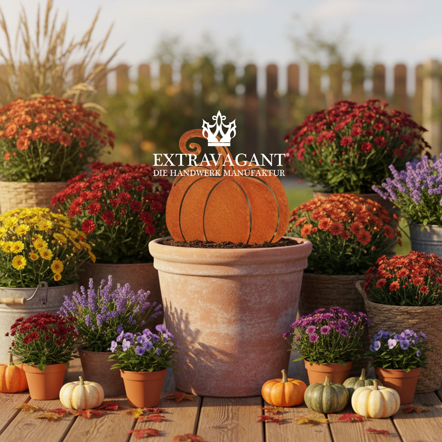 Gartenstecker Kürbis