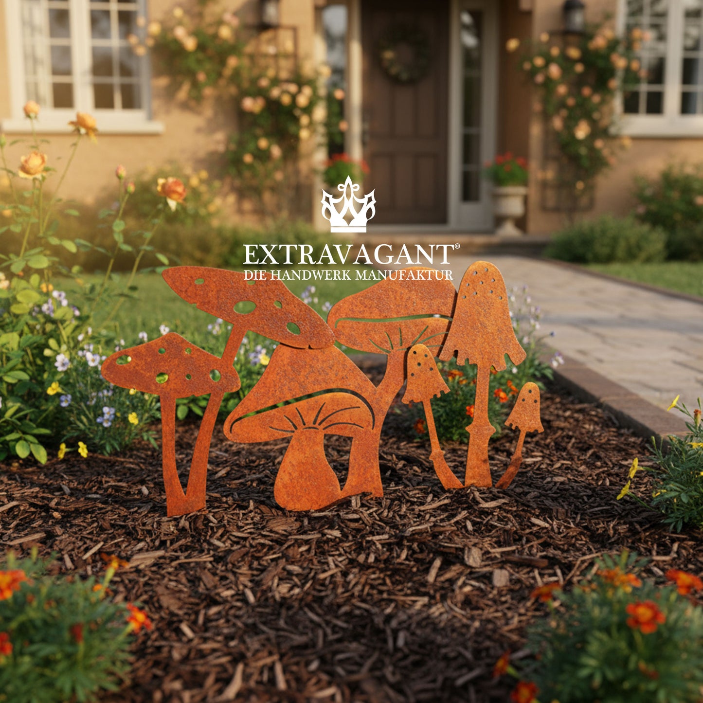 Gartenstecker-Set Pilze