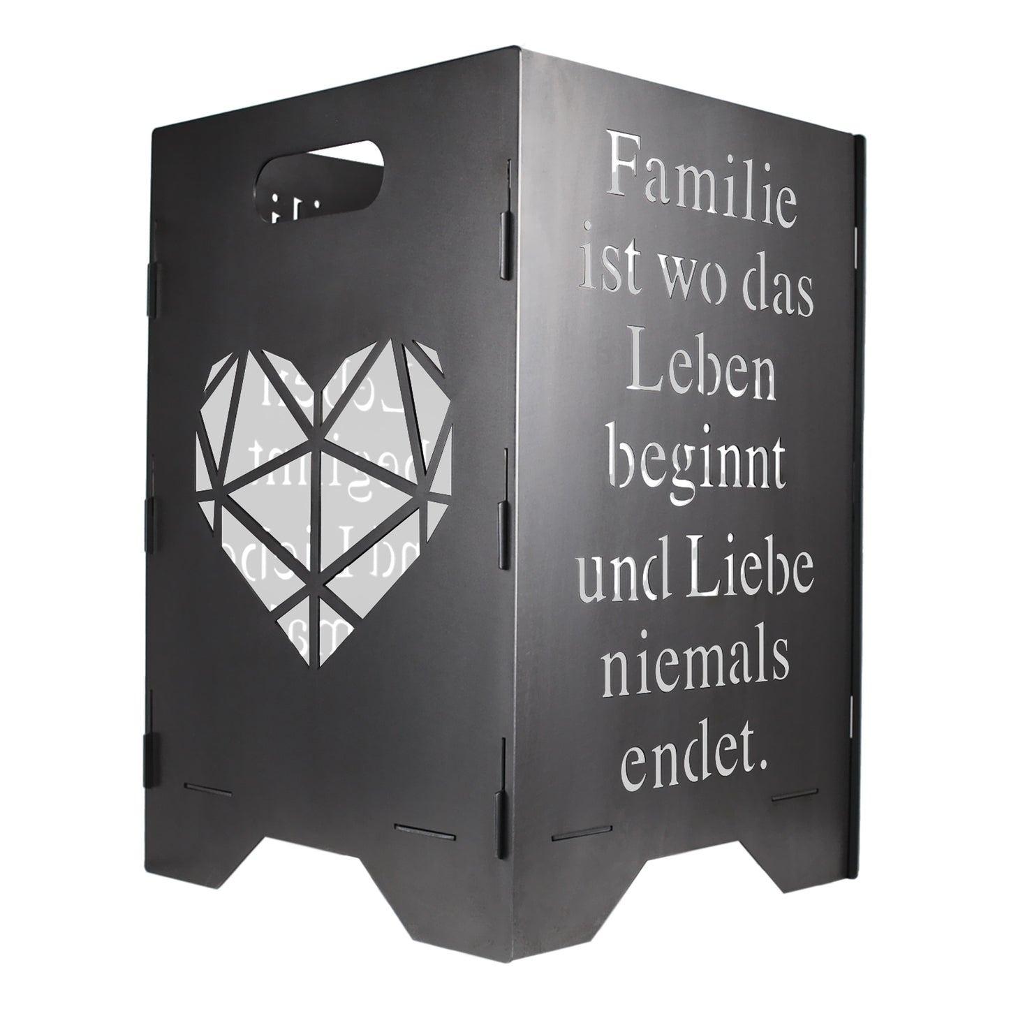 Fire barrel, fire basket, fire column, fireplace | Family motif