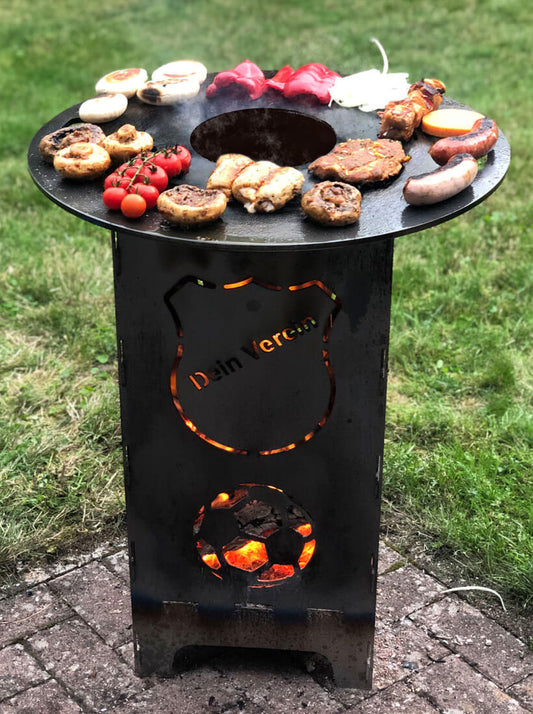 Feuertonnen Set | Personalisierte Feuertonne und Grillplatte