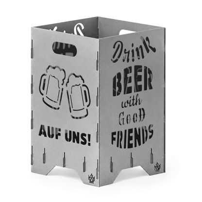 Fire barrel, fire basket, fire column, fireplace | Beer motif