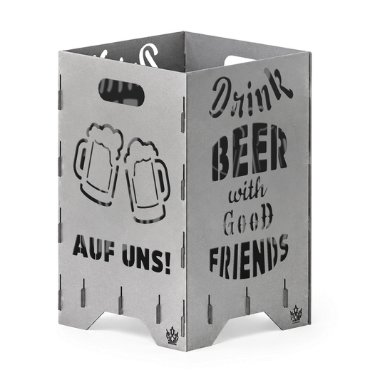 Fire barrel, fire basket, fire column, fireplace | Beer motif