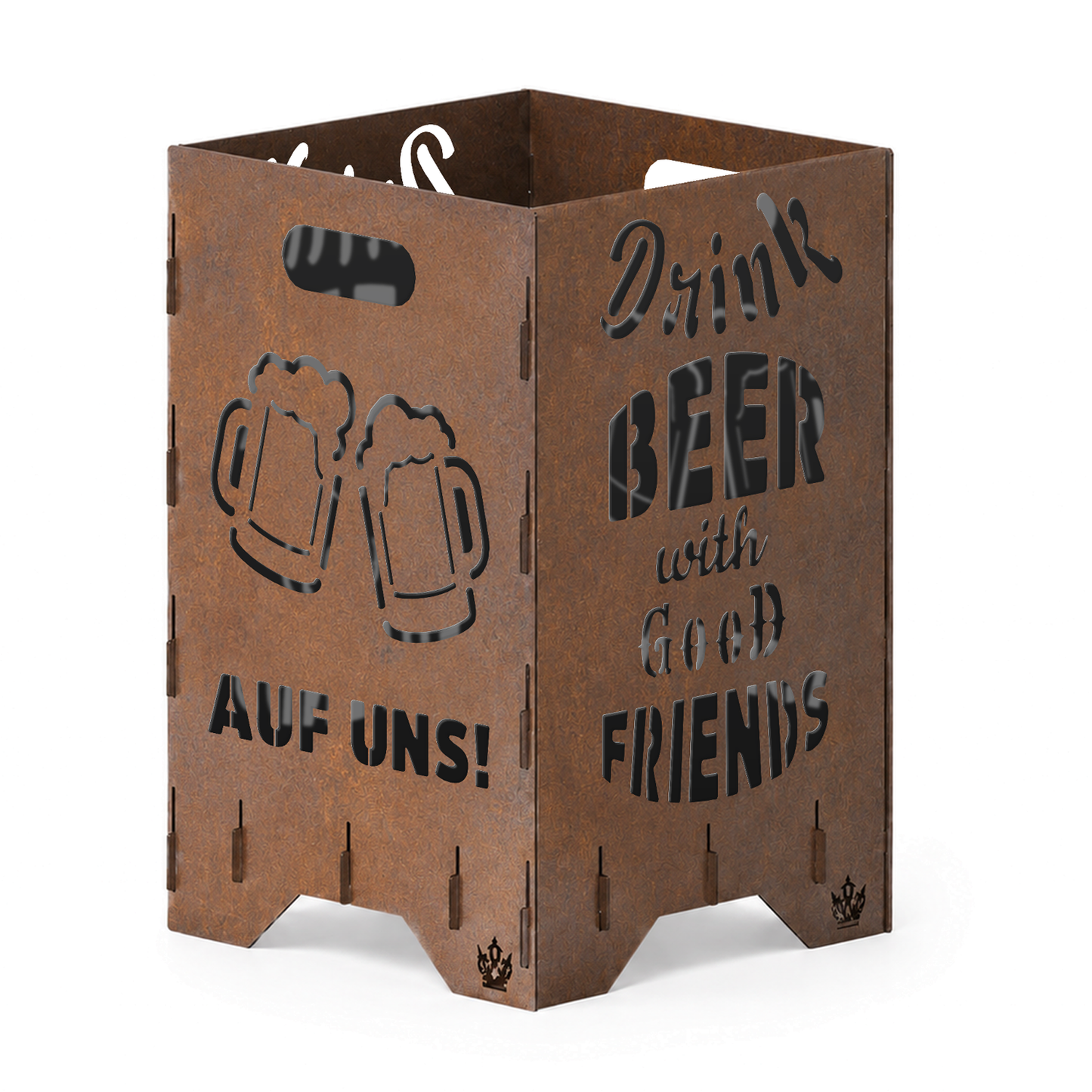 Fire barrel, fire basket, fire column, fireplace | Beer motif