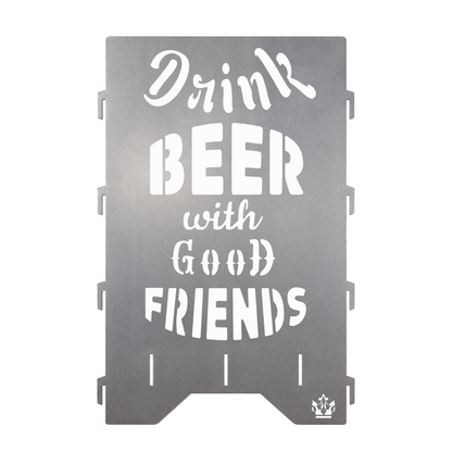 Fire barrel, fire basket, fire column, fireplace | Beer motif