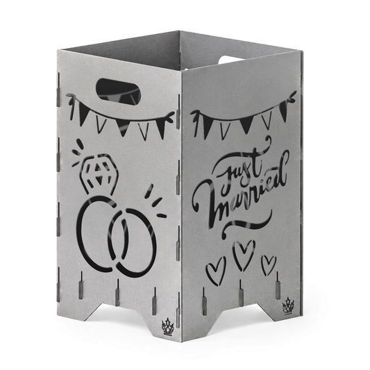 Fire barrel, fire basket, fire column, fireplace | Wedding motif