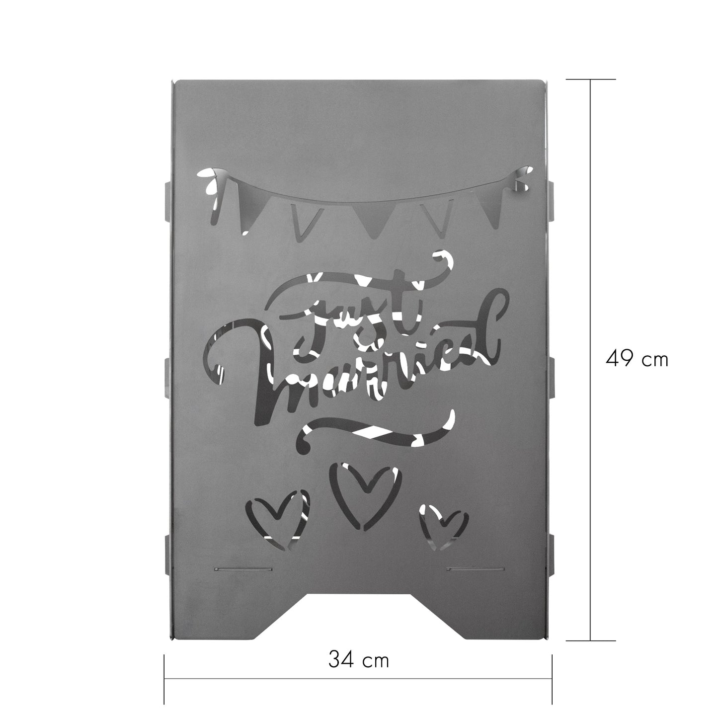 Feuertonne Feuerkorb Feuersäule Feuerstelle | Motiv Hochzeit