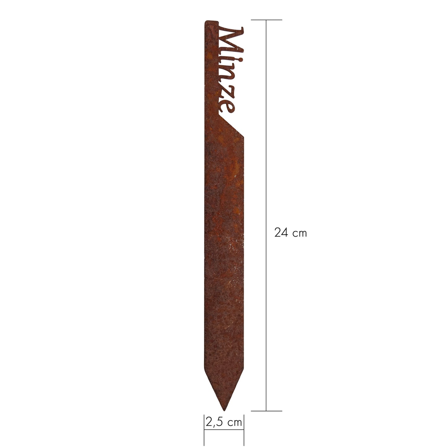 Pflanzenstecker „Minze“ | Wetterfester Kräuterstecker für Garten und Beet