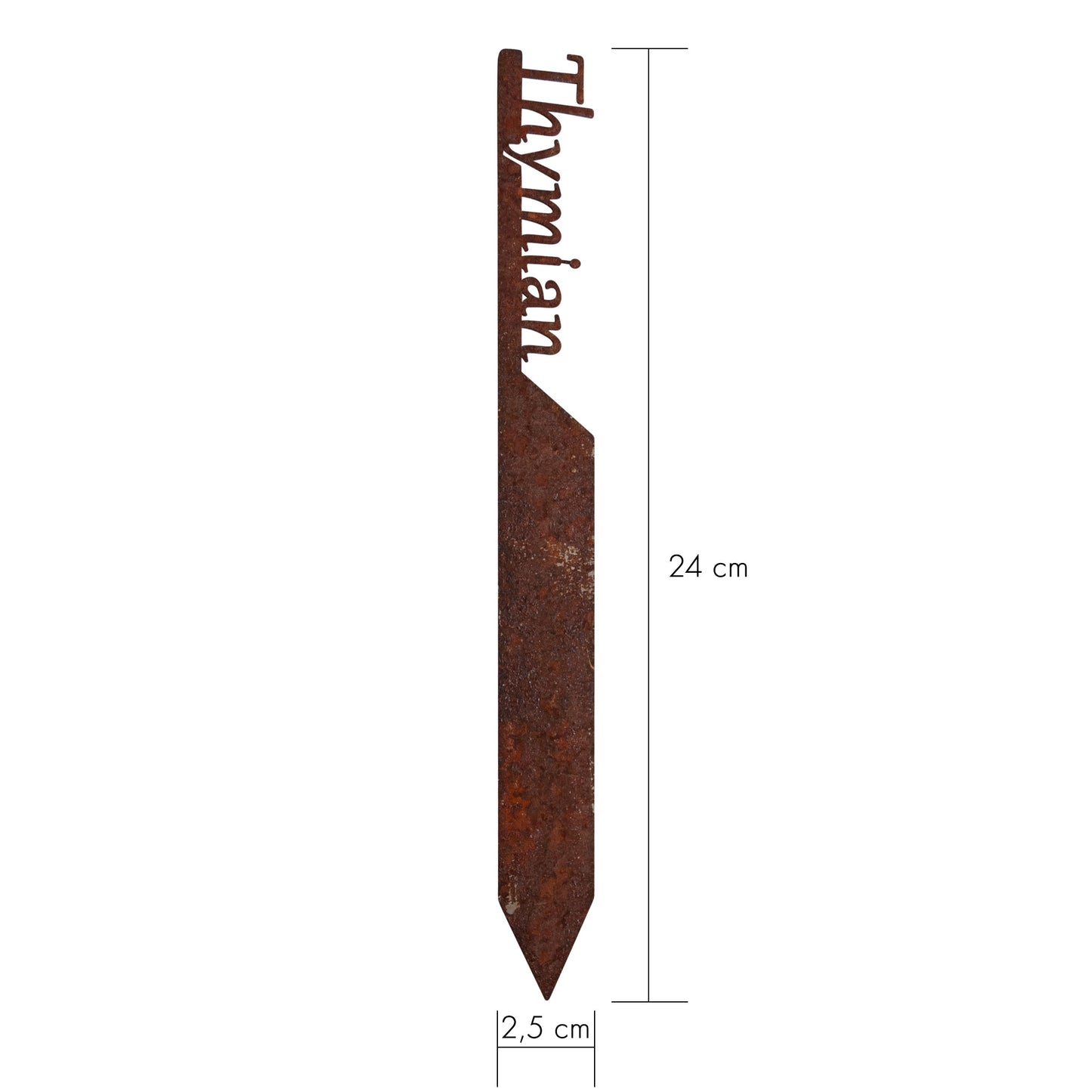 Pflanzenstecker „Thymian“ | Wetterfester Kräuterstecker für Garten und Beet