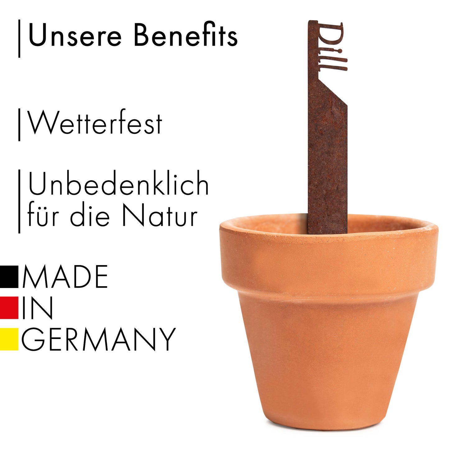 Plant marker "Thyme" | Weatherproof herb marker for garden and flowerbed