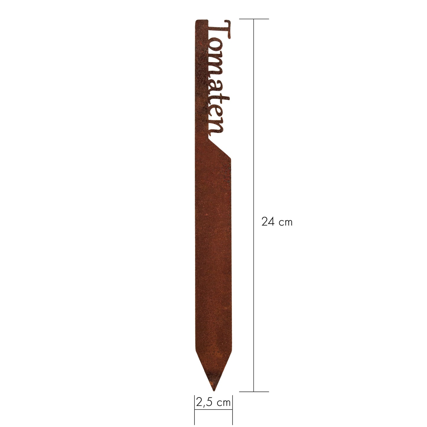 Pflanzenstecker „Tomaten“ | Wetterfester Gemüsestecker für Garten und Beet