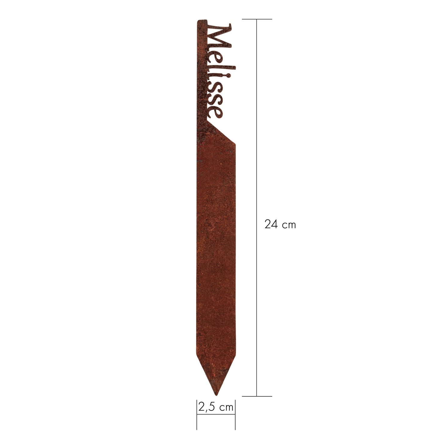 Pflanzenstecker „Melisse“ | Wetterfester Kräuterstecker für Garten und Beet