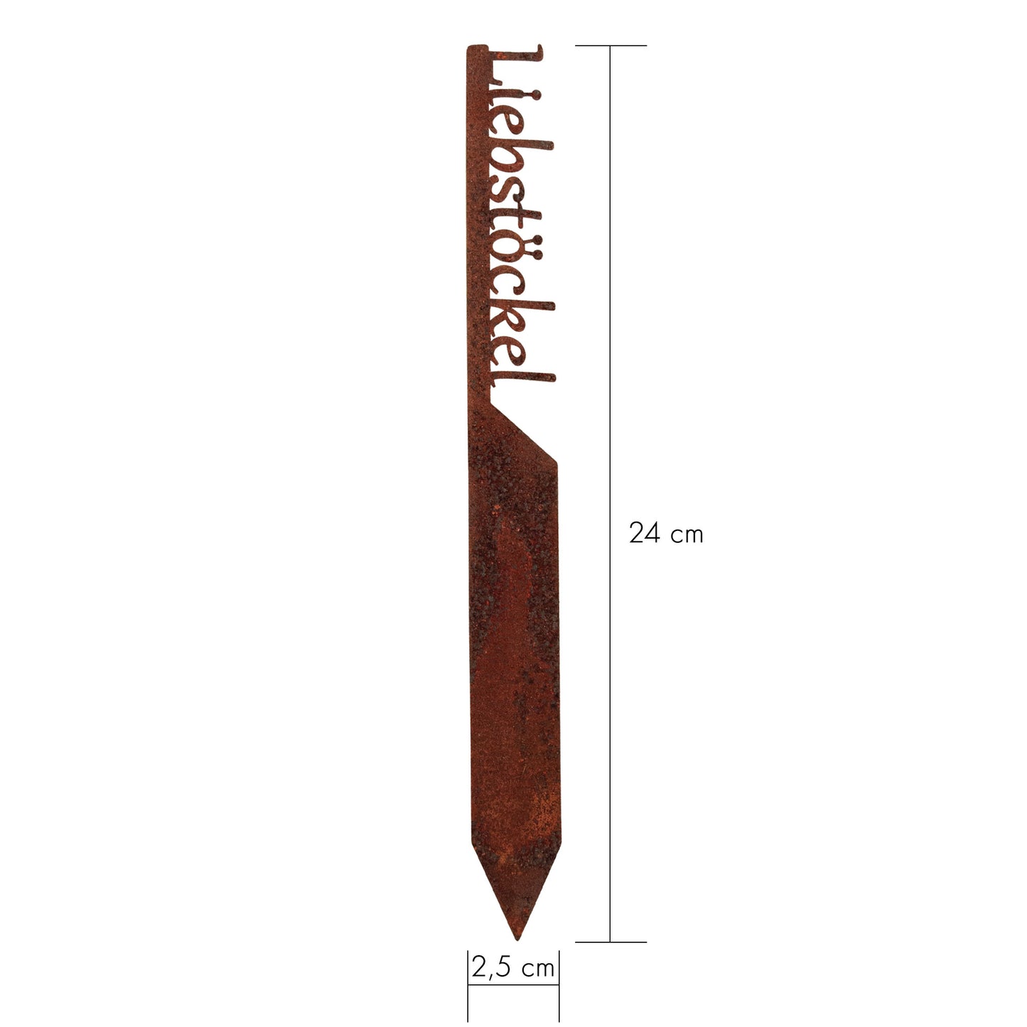 Pflanzenstecker „Liebstöckel“ | Wetterfester Kräuterstecker für Garten und Beet