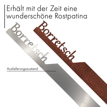 Pflanzenstecker „Borretsch“ | Wetterfester Kräuterstecker für Garten und Beet