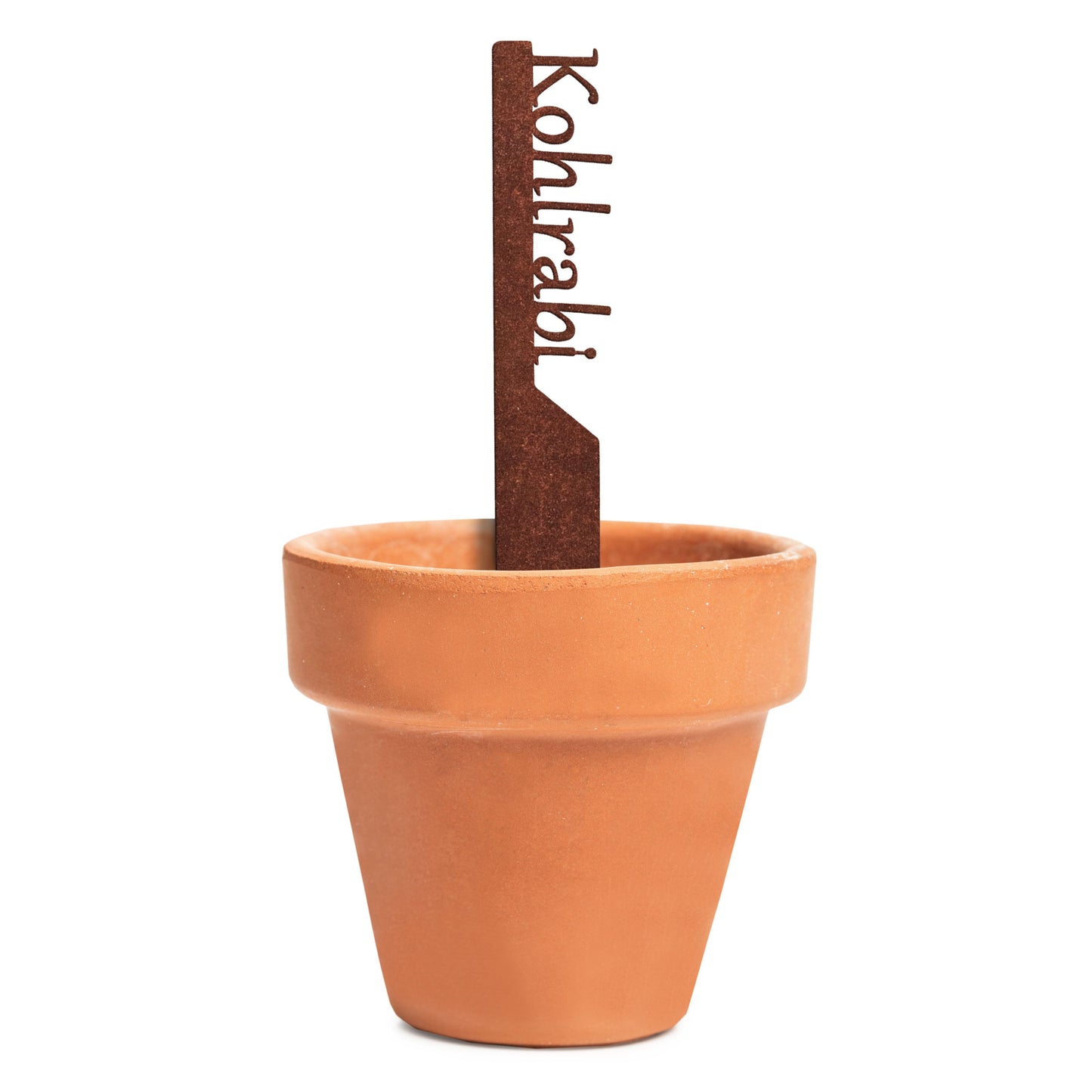 Pflanzenstecker „Kohlrabi“ | Wetterfester Gemüsestecker für Garten und Beet