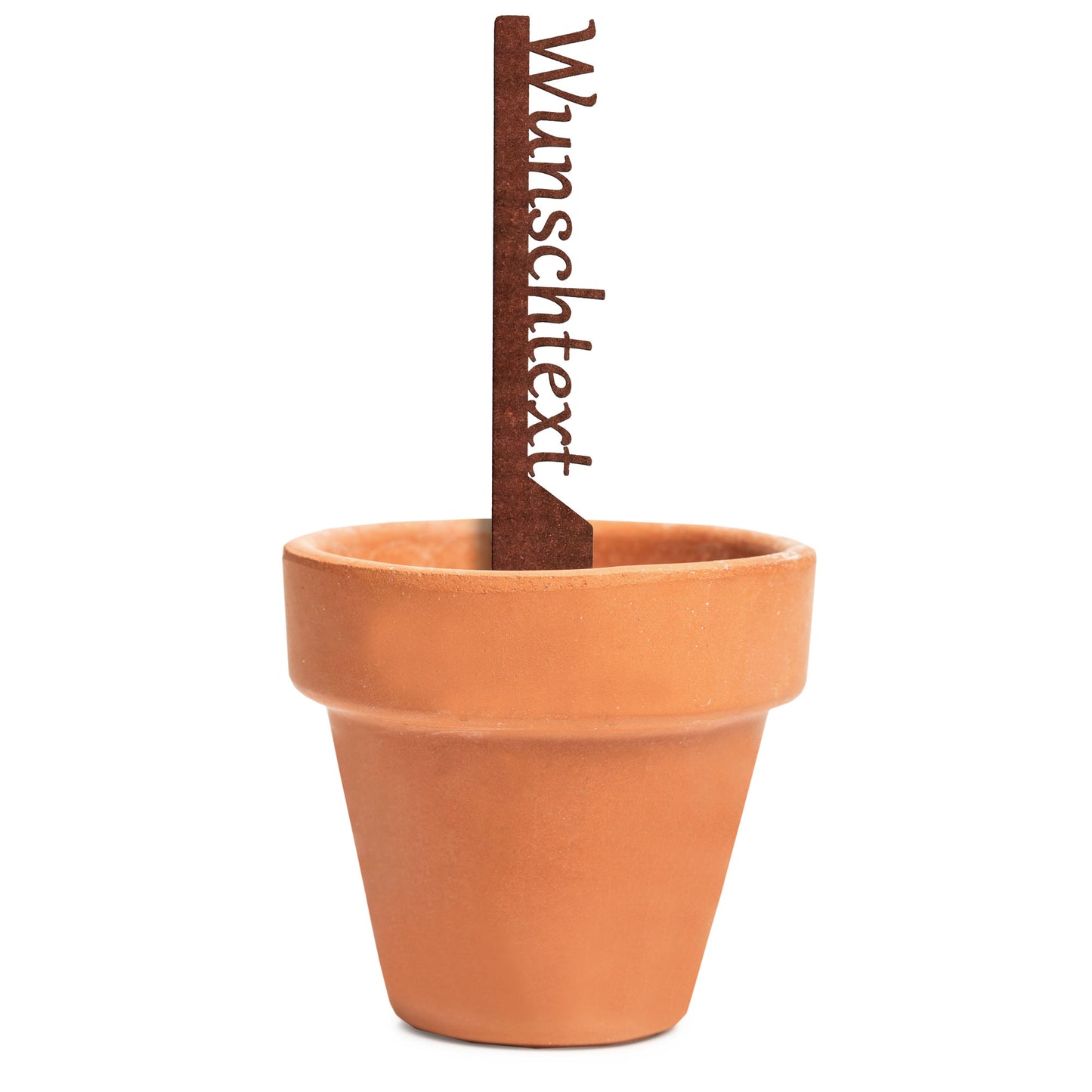 Personalisierter Pflanzenstecker mit Wunschtext | Wetterfester Gartenstecker