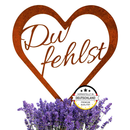 Grabschmuck "Du fehlst"