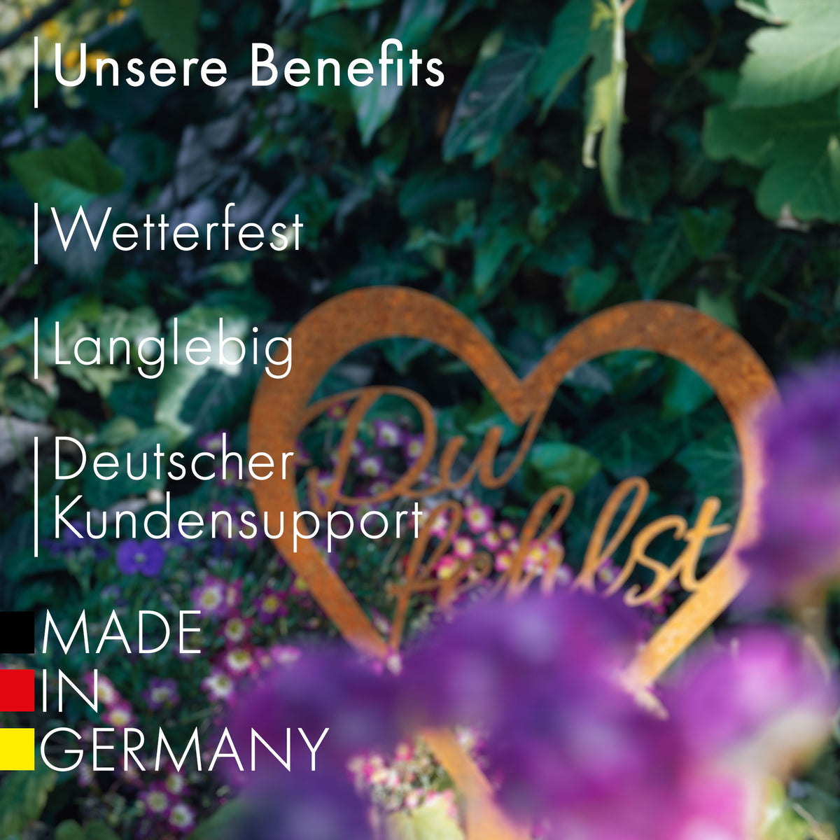 Grabschmuck "Du fehlst"