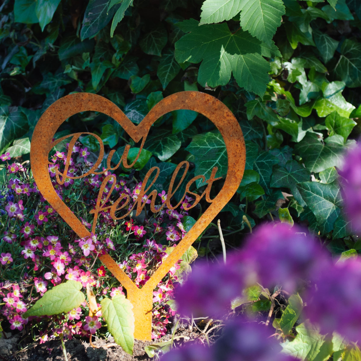 Grabschmuck "Du fehlst"