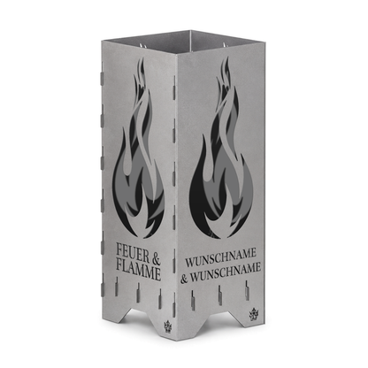 Fire barrel, fire basket, fire column, fireplace | Love motif