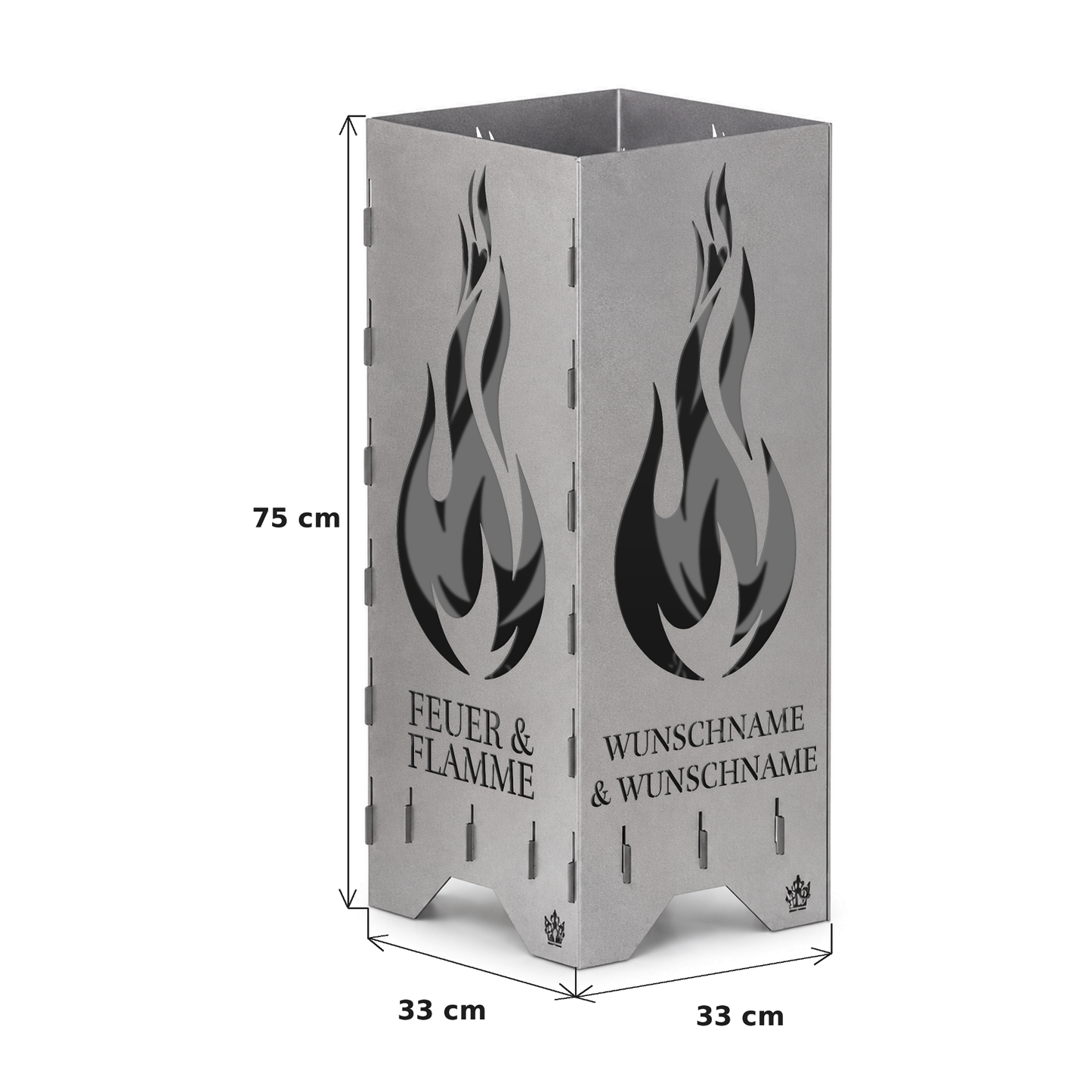 Fire barrel, fire basket, fire column, fireplace | Love motif