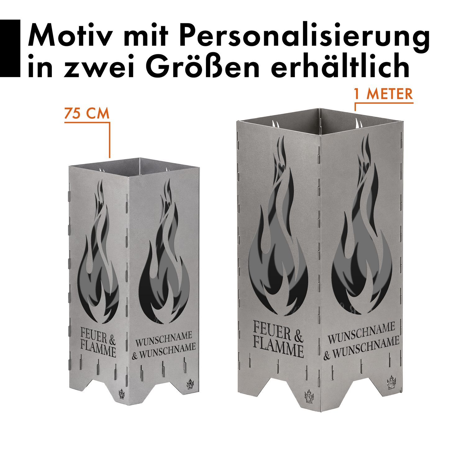 Fire barrel, fire basket, fire column, fireplace | Love motif