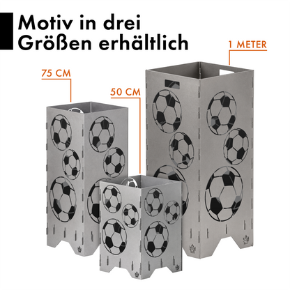 Feuertonne "Fußball" in 3 Größen bis 1 m Höhe
