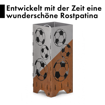 Feuertonne "Fußball" in 3 Größen bis 1 m Höhe