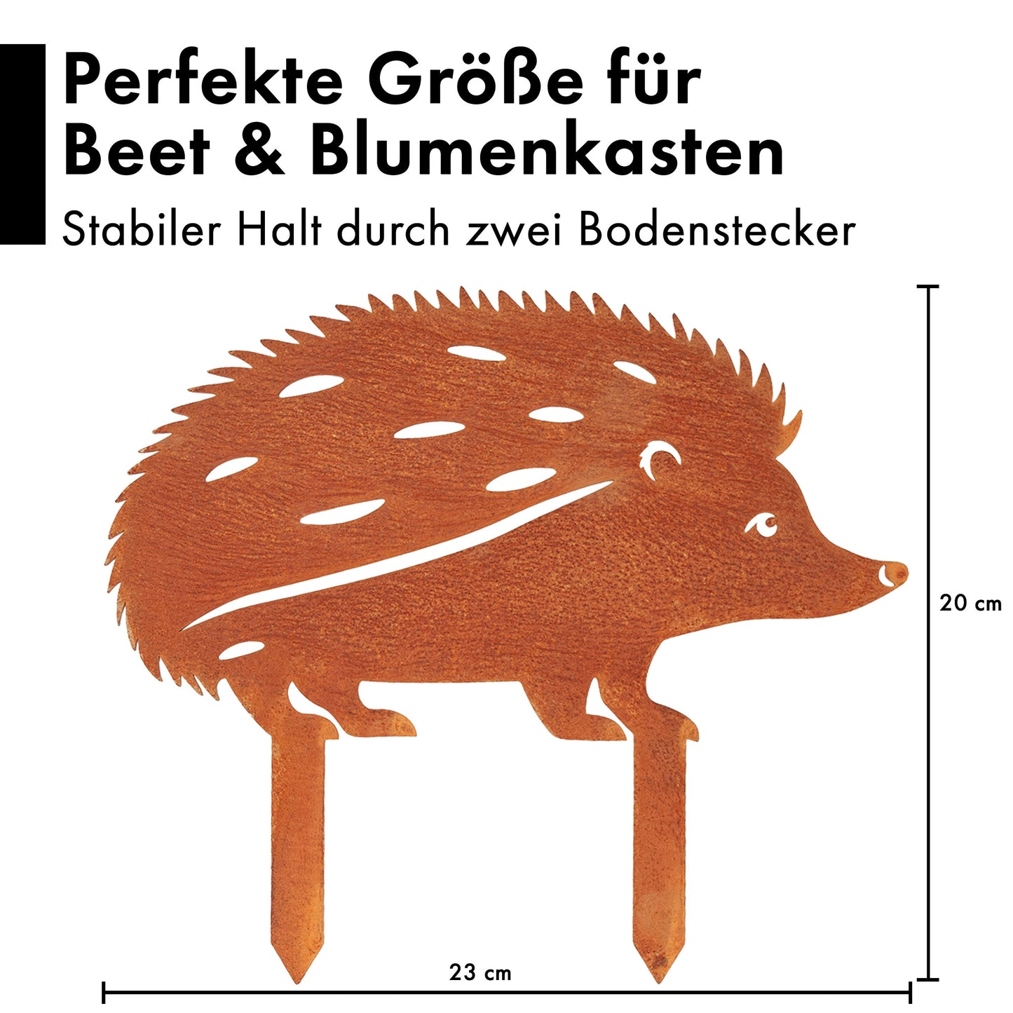 Gartenstecker Igel