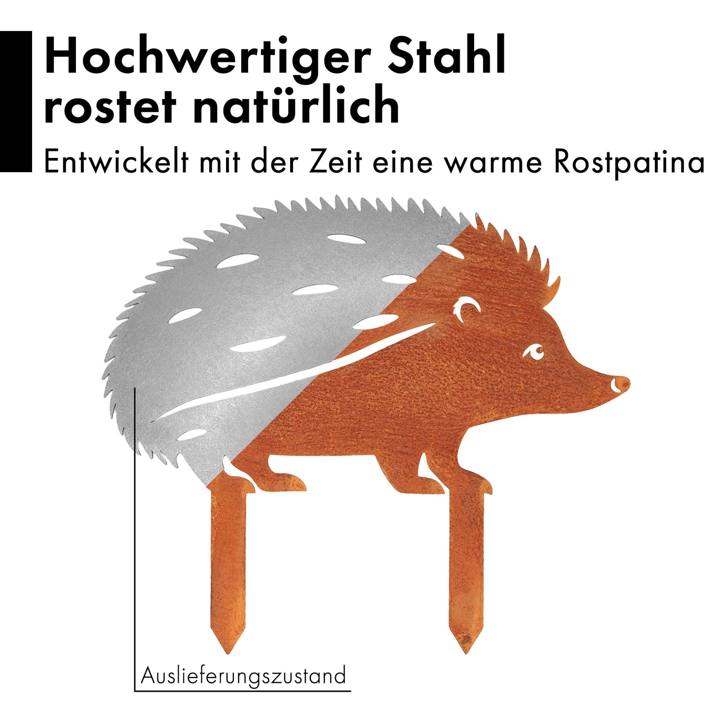 Gartenstecker Igel