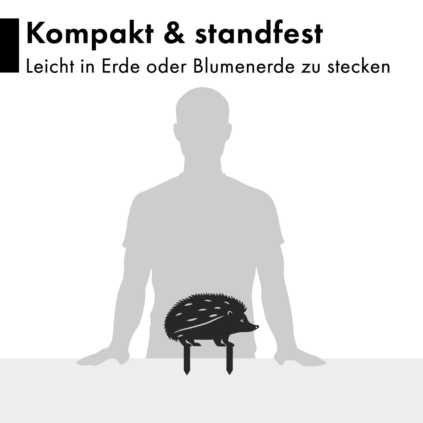 Gartenstecker Igel