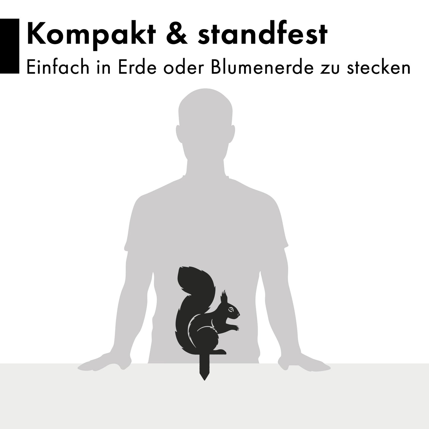 Gartenstecker Eichhörnchen