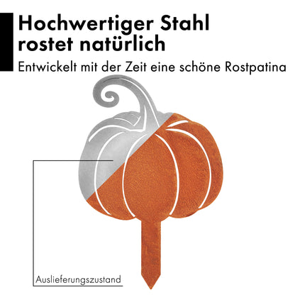 Gartenstecker Kürbis