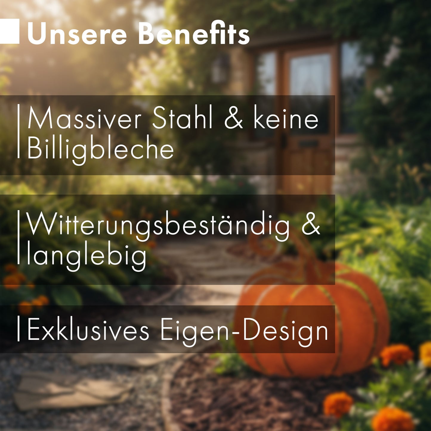 Gartenstecker Kürbis