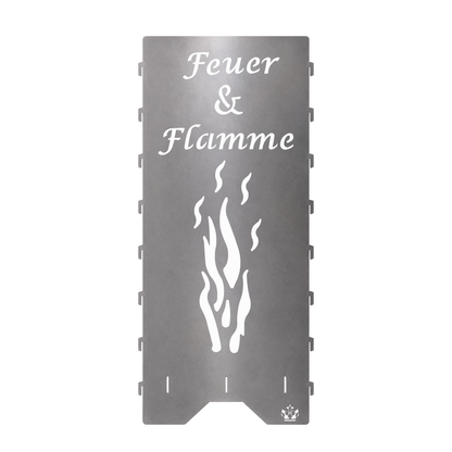 Feuertonne Hochzeit | Feuer & Flamme mit Ringen | 75 cm | 100 cm | Personalisiert