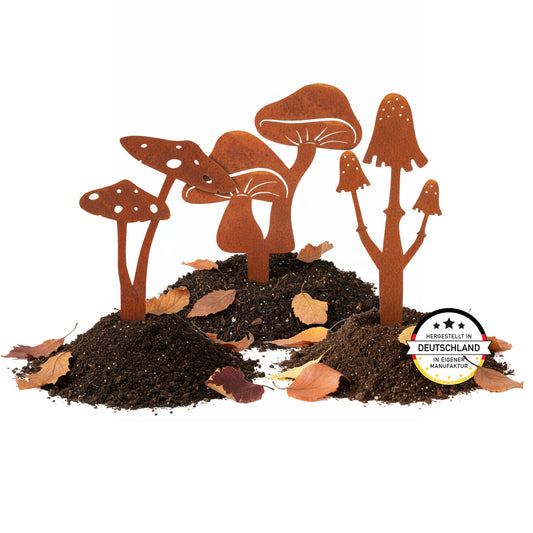 Gartenstecker-Set Pilze