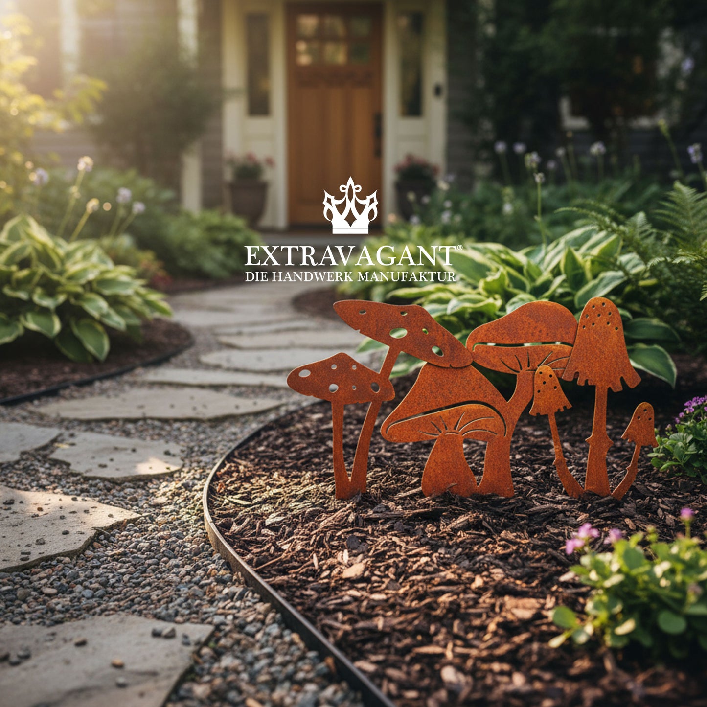 Gartenstecker-Set Pilze