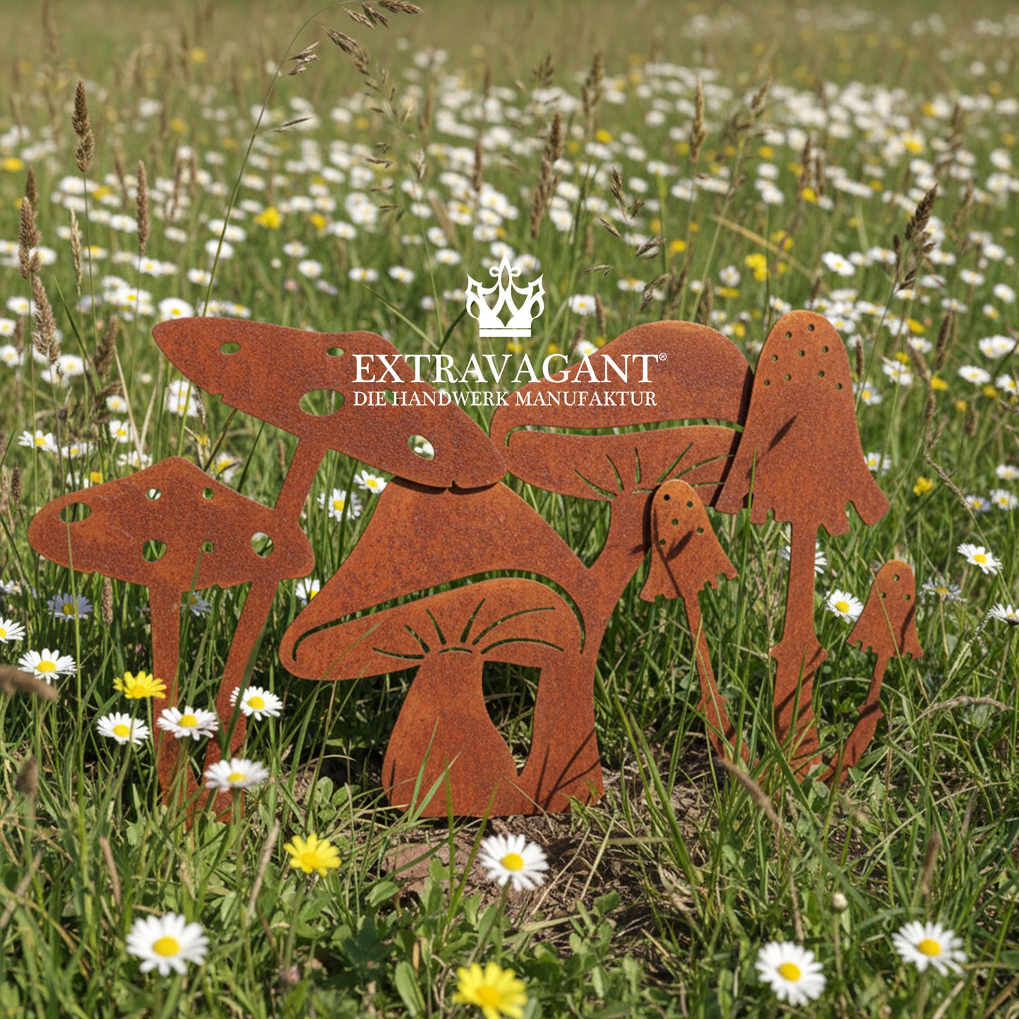 Gartenstecker-Set Pilze