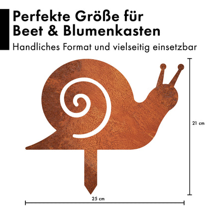 Gartenstecker Schnecke