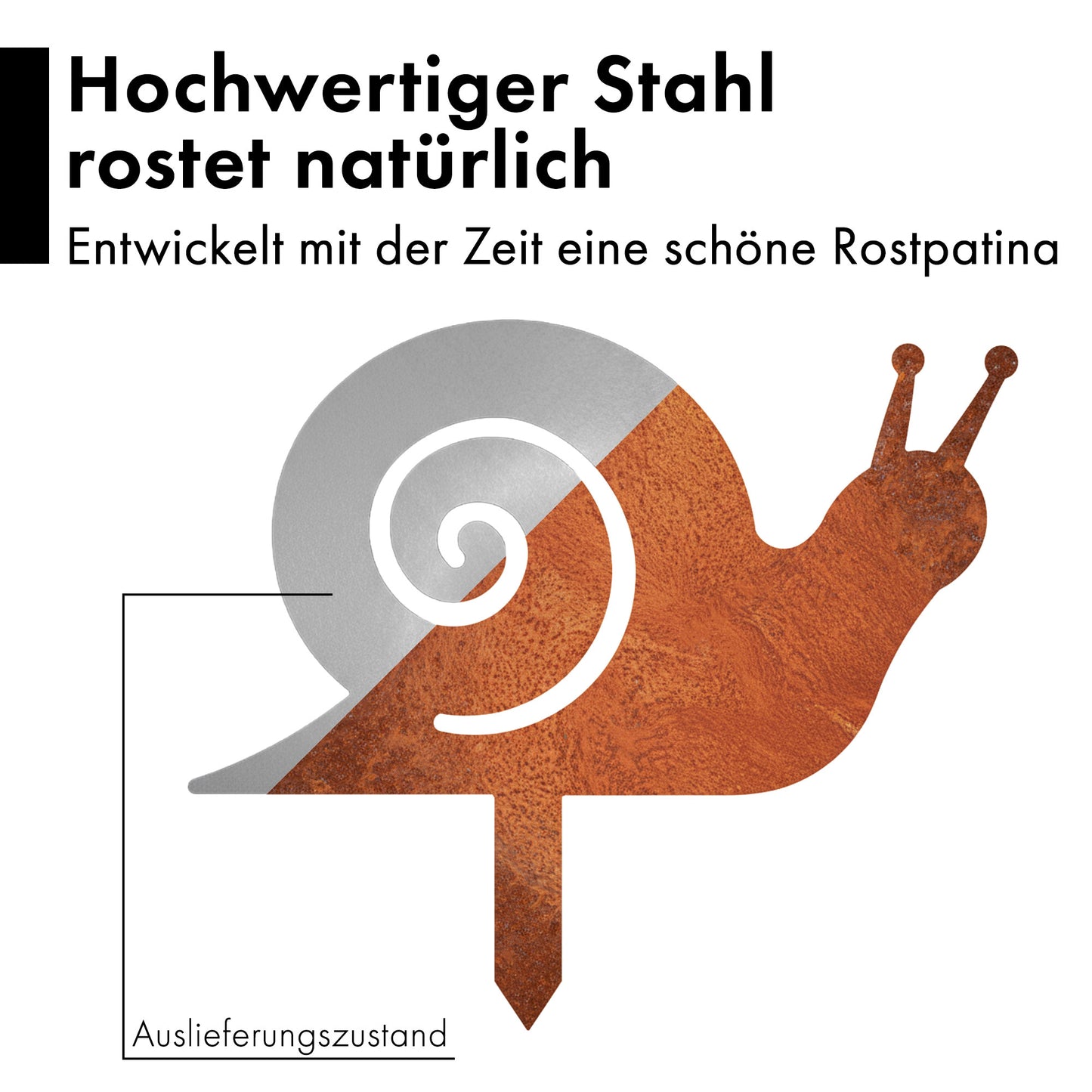 Gartenstecker Schnecke