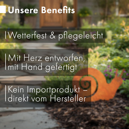 Gartenstecker Schnecke