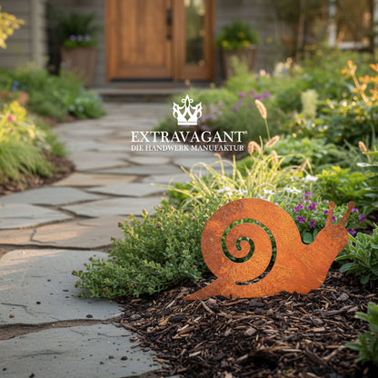 Gartenstecker Schnecke