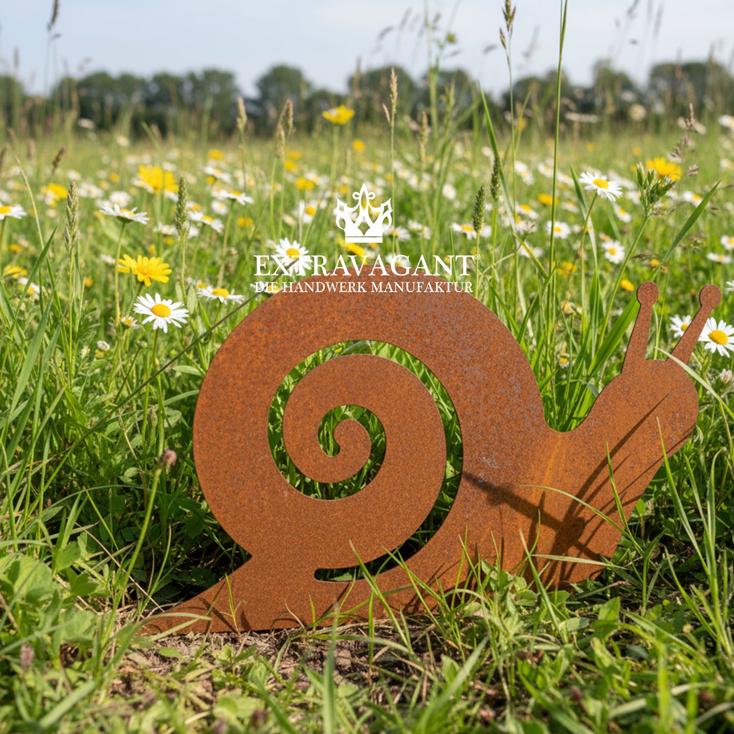 Gartenstecker Schnecke