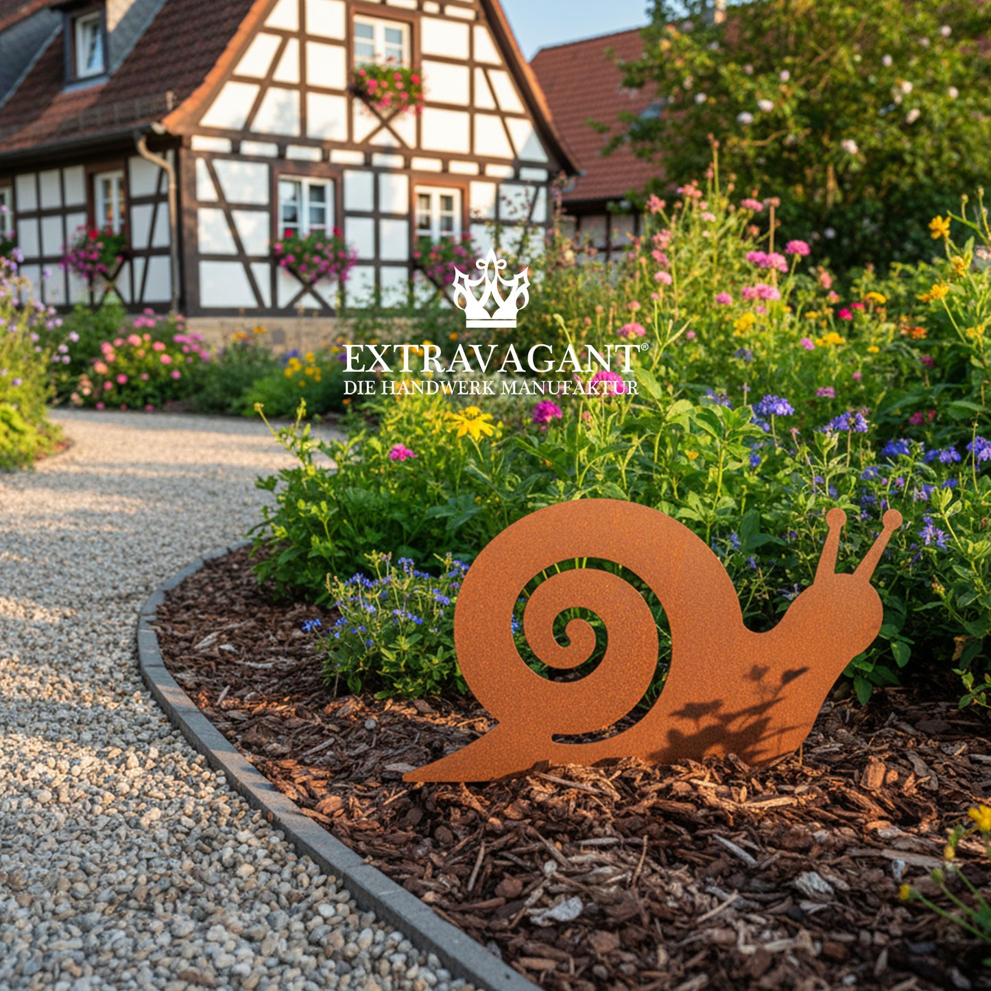 Gartenstecker Schnecke