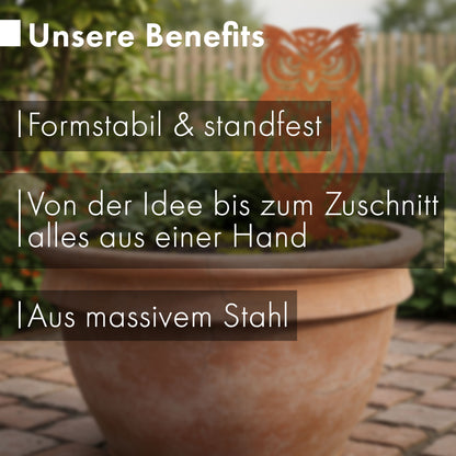 Gartenstecker Eule