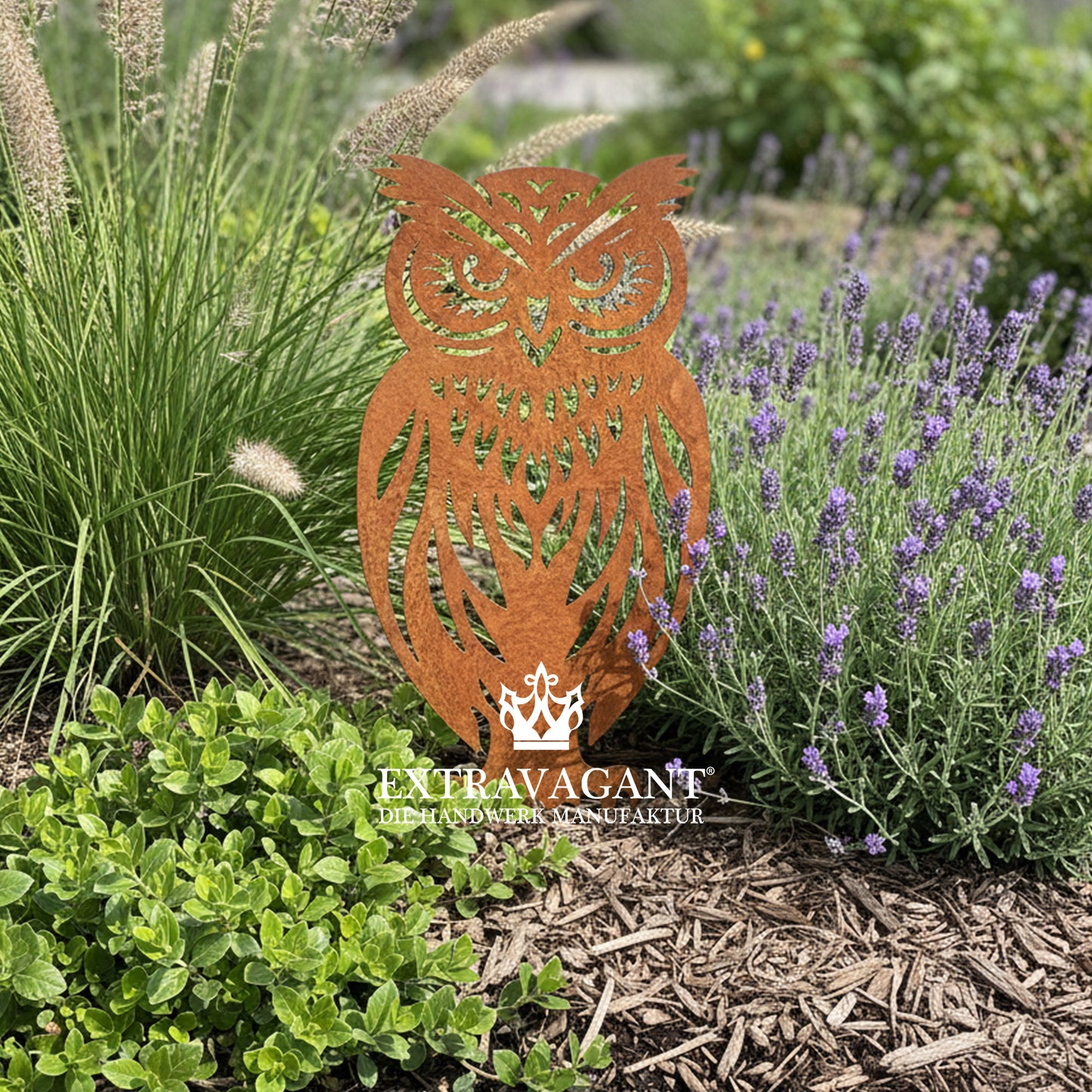 Gartenstecker Eule