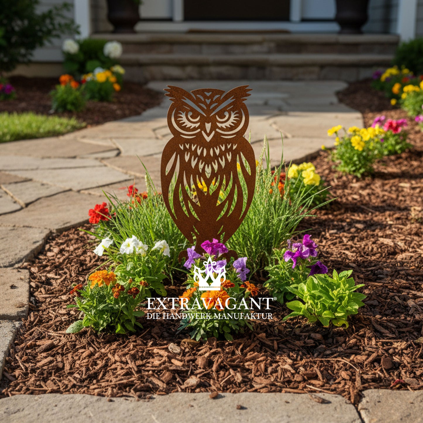Gartenstecker Eule