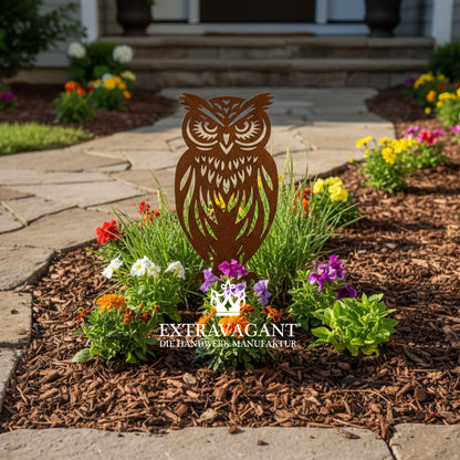 Gartenstecker Eule