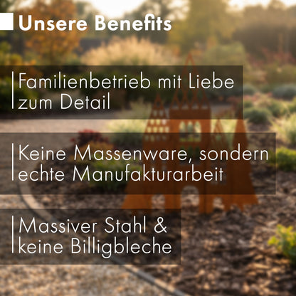 Gartenstecker-Set Häuser XXL